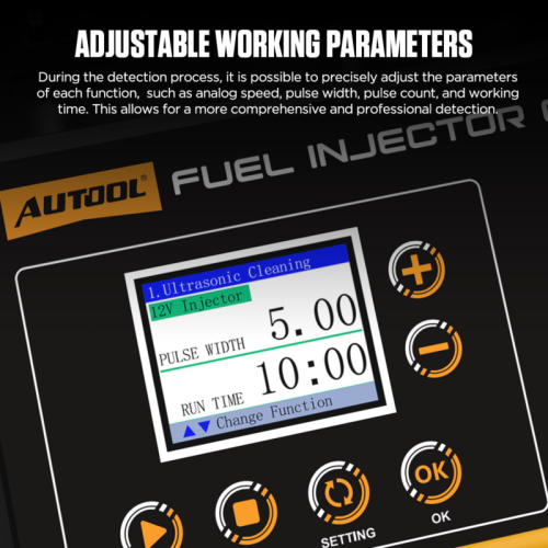 AUTOOL CT500 - Laveuse et testeur d'injecteurs industriels GDI/EFI/FSI