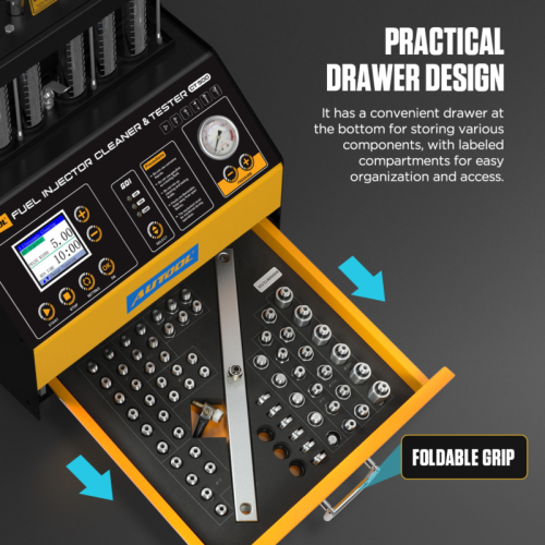 AUTOOL CT500 - Laveuse et testeur d'injecteurs industriels GDI/EFI/FSI