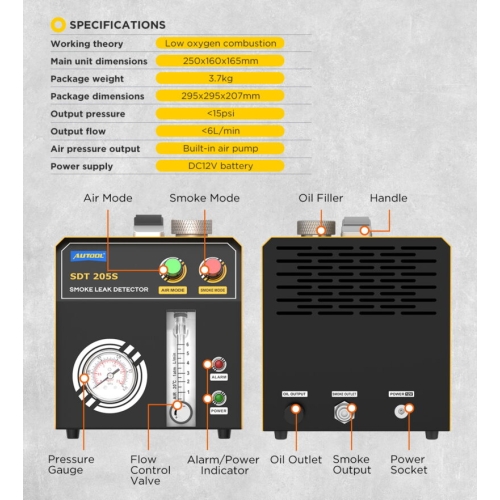 Détecteur de fumée AUTOOL SDT205S