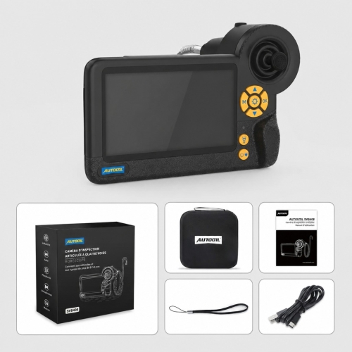 Caméra d’inspection Endoscope de diagnostic Autool SVB408 | Écran HD | Articulation 360° à 4 directions