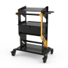 Chariot de transport AUTOOL T23 à deux niveaux avec roues et poignée