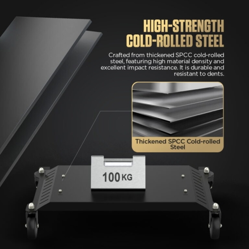 Chariot de transport AUTOOL T23 à deux niveaux avec roues et poignée