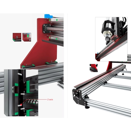 Fraiseuse gravure CNC 1515 1500x1500mm 2,2kW + accessoires