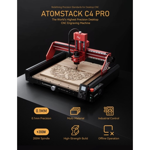 Fraiseuse CNC Atomstack C4 Pro + accessoires