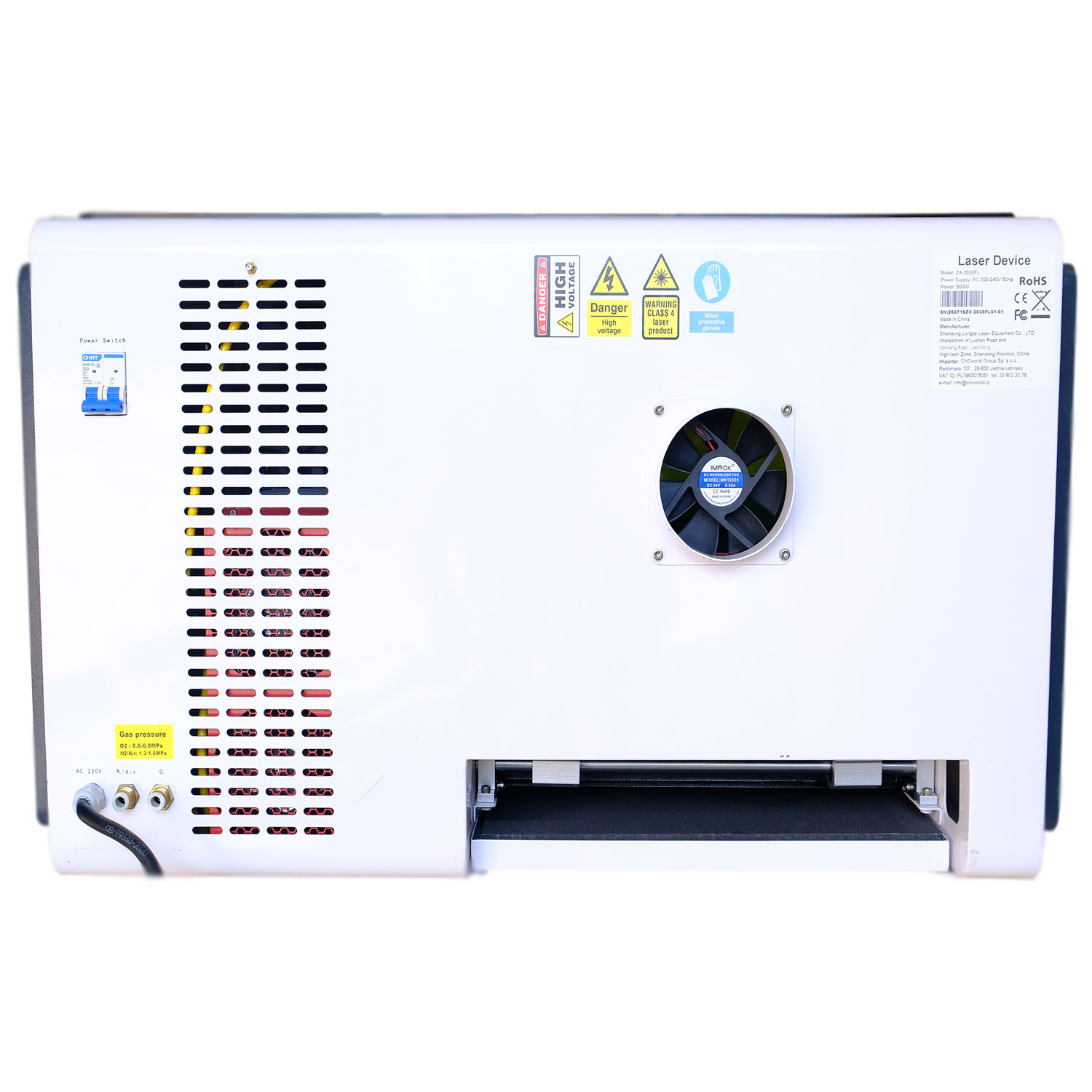 Refroidissement par air de la source JPT 800W