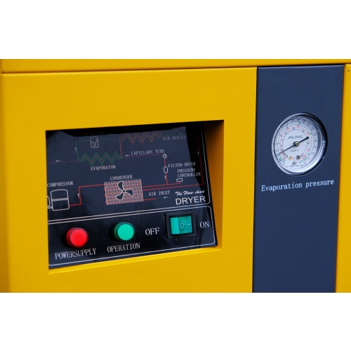 Compresseur à vis 3 en 1 11 kW | 1500 l/min | Réservoir de 500 l avec déshumidificateur