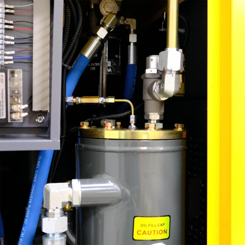 Compresseur à vis 3 en 1 11 kW | 1500 l/min | Réservoir de 500 l avec déshumidificateur