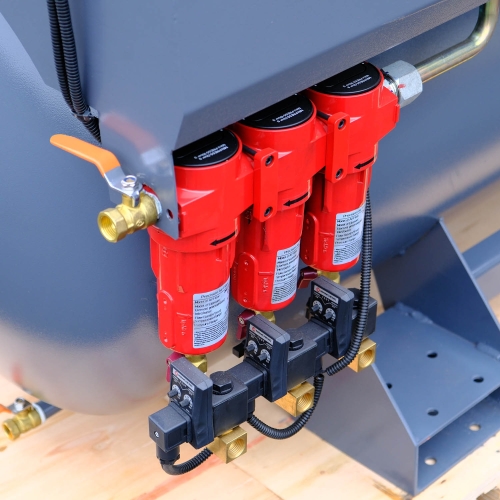 Compresseur à vis 3 en 1 11 kW | 1500 l/min | Réservoir de 500 l avec déshumidificateur