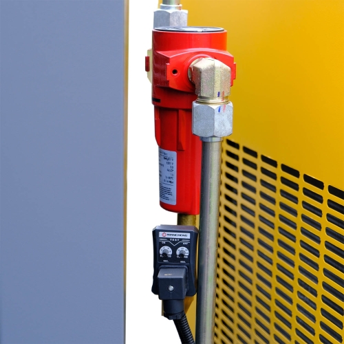 Compresseur à vis 3 en 1 11 kW | 1500 l/min | Réservoir de 500 l avec déshumidificateur