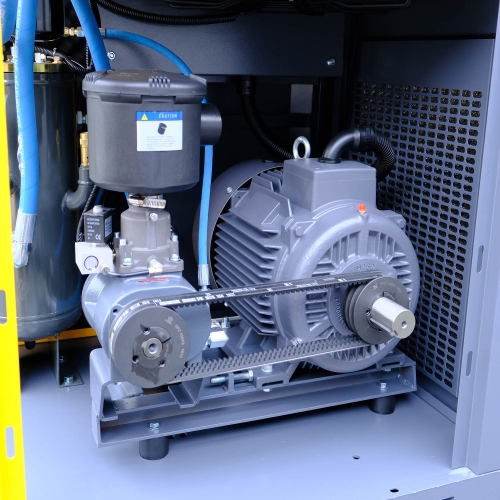 Compresseur à vis 3 en 1 11 kW | 1500 l/min | Réservoir de 500 l avec déshumidificateur