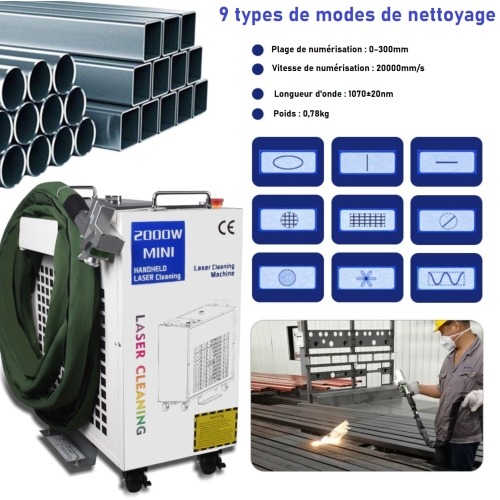 NETTOYEUR LASER FIBRE 1500W M2 + ACCESSOIRES
