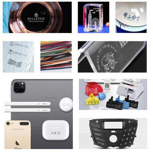 Graveur laser portable pour marquage de surfaces, résistant aux UV, 5 W, 100 x 100 mm