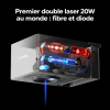 xTool F1 Ultra — graveuse à double laser de 20 W : fibre et diode