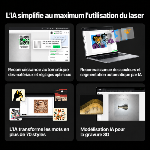 xTool F2 Ultra — graveuse à double laser MOPA 60 W + diode 40 W xTool F2 Ultra — graveuse à double laser MOPA 60 W + diode 40 W
