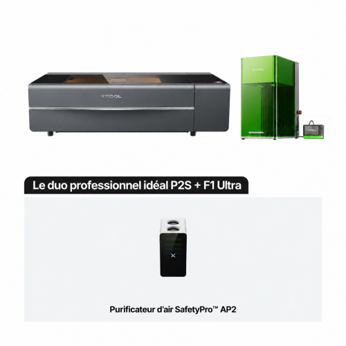 xTool P2S avec F1 Ultra — kit professionnel