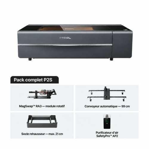 xTool P2S — kit complet