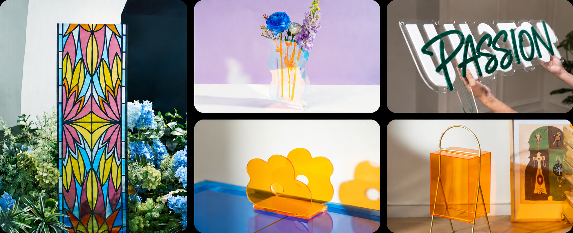 Exemples de projets en acrylique réalisés avec xTool