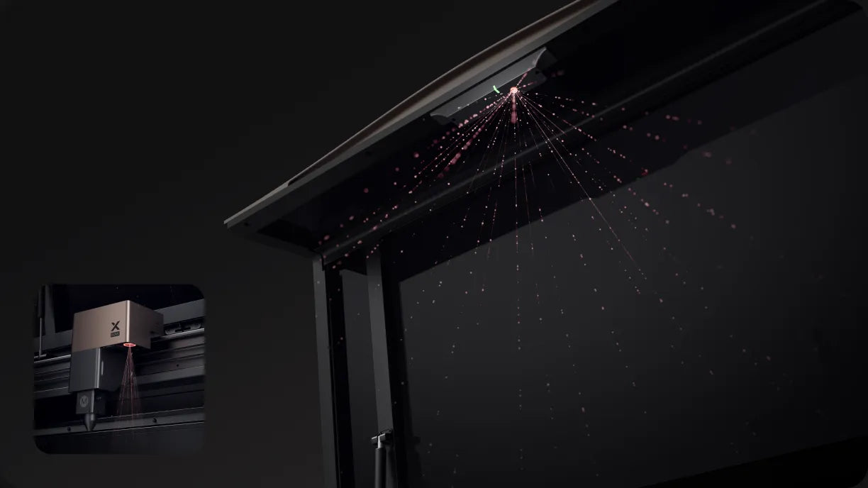 Positionnement automatique du matériau avec xTool P3