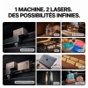 xTool P3 — laser CO₂ 80 W et module IR 5 W en option