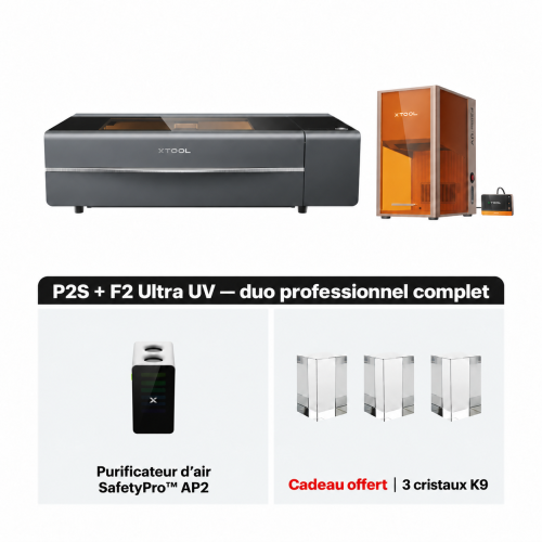 xTool série P + F — duo professionnel performant