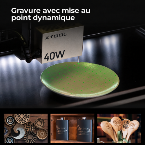 xTool S1 + module IR 1064 nm — découpeuse-graveuse laser à diode carénée