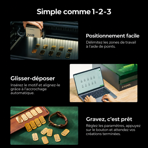 xTool S1 + module IR 1064 nm — découpeuse-graveuse laser à diode carénée
