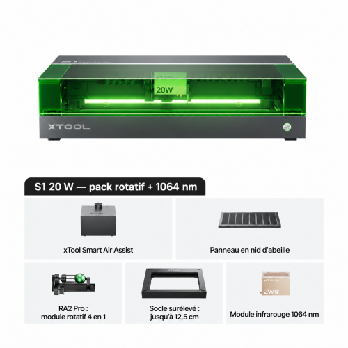 xTool S1 — découpeuse-graveuse laser à diode carénée
